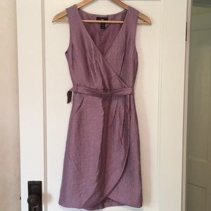 Faux Wrap Tulip Dress